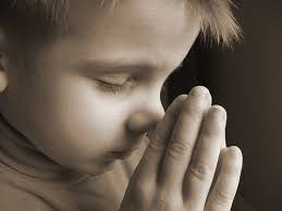 child pray